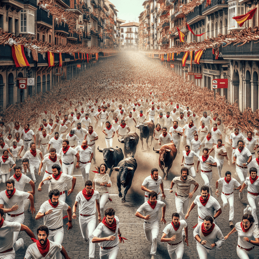 The Running Of The Bulls Diamond Painting