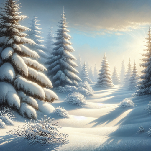 Peaceful Snowy Retreat Painting Diamond Kit