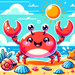 Whimsical Crab Painting By Diamonds Kit