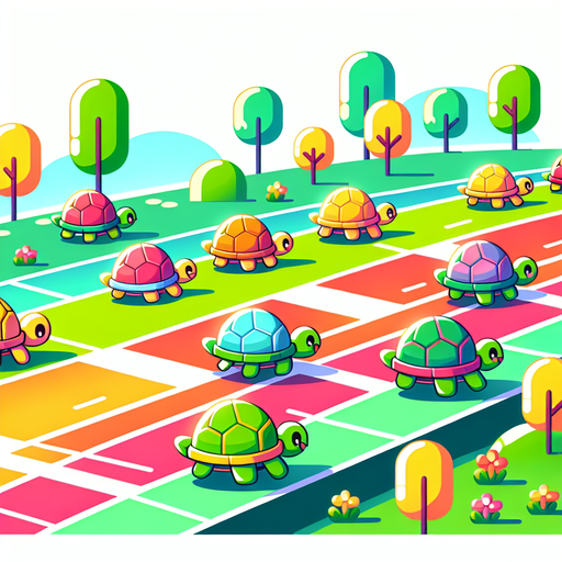 Joyful Turtle Race Paint By Diamond