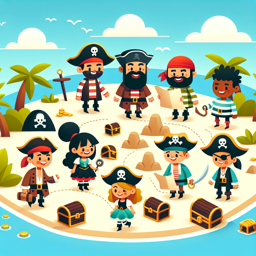 Fantasy Pirate Treasure Hunt Painting Diamond Kit