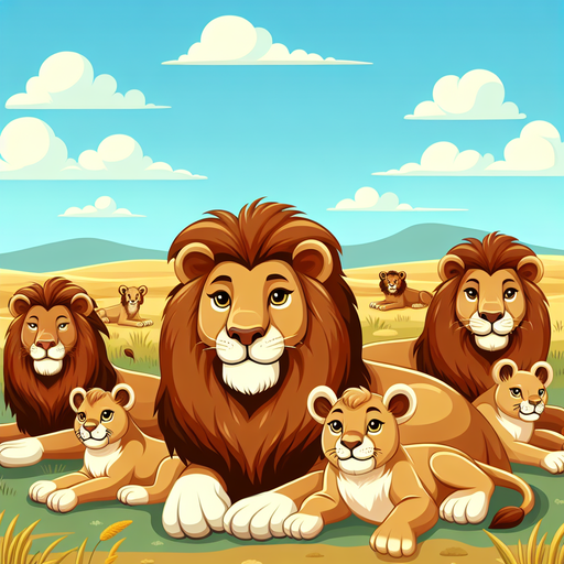 Sunny Savannah Lions DIY Paint By Diamonds