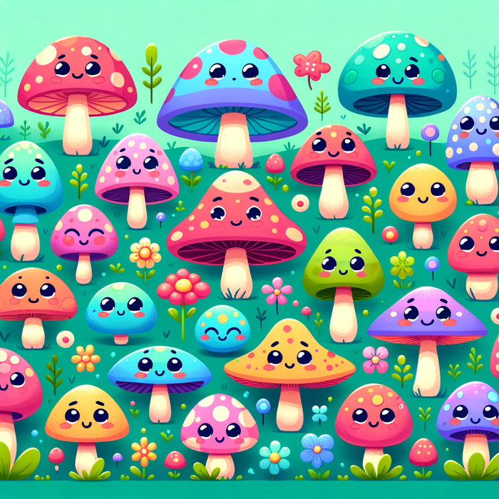 Magic Mushroom Kingdom Paint By Color