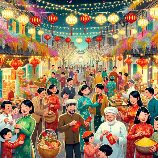 Tết Nguyên Đán Paint By Diamonds Kits