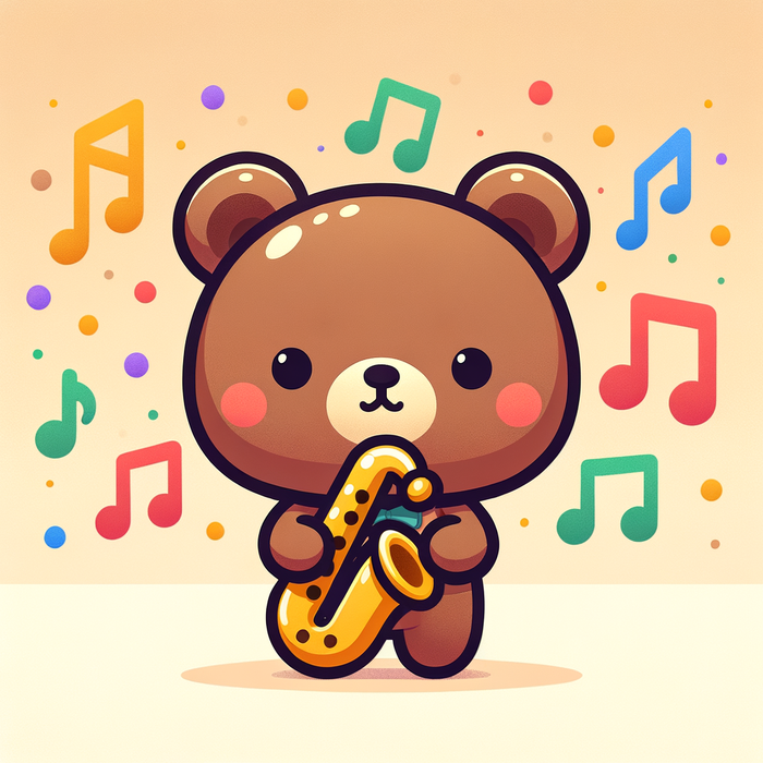 Musical Melody Bear Paint By Color