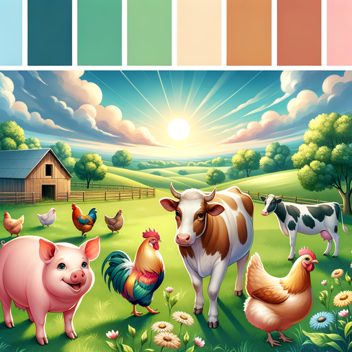 Charming Farmyard Fun Painting Diamond Kit