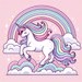 Rainbow Fairytale Unicorn Paint By Color