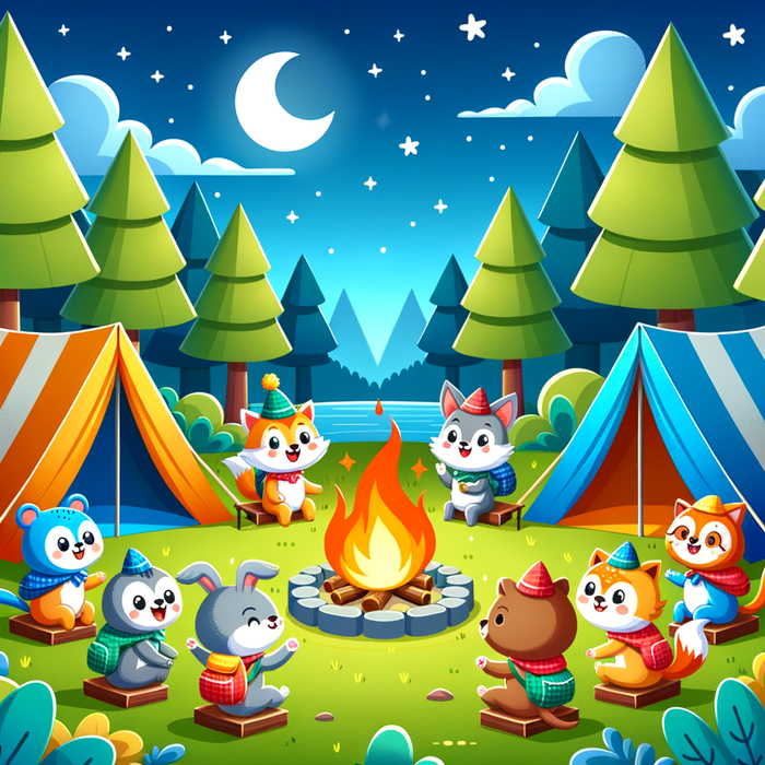 Happy Camping Adventure Painting Diamond Kit