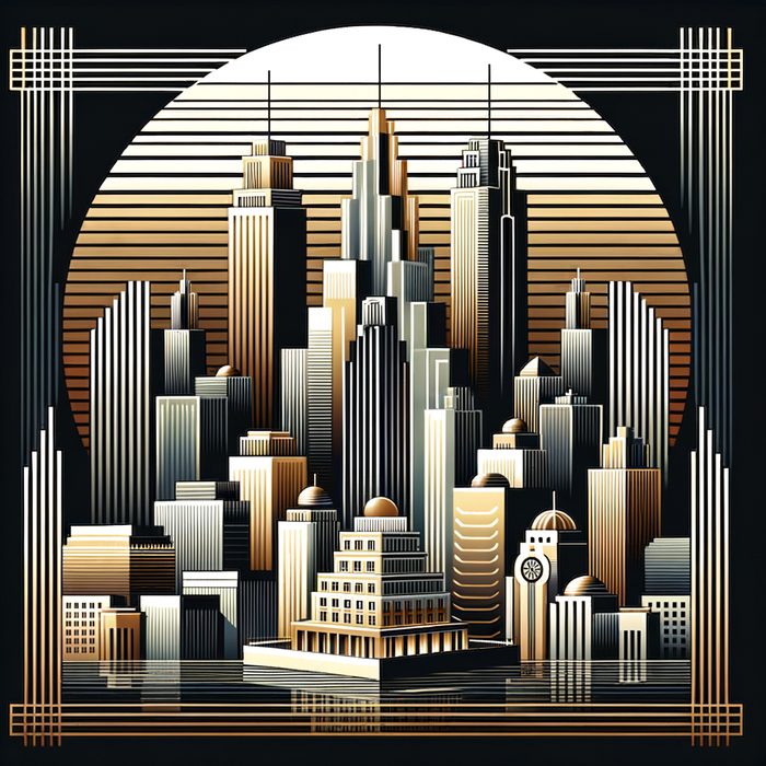 Art Deco Urban Elegance Paint By Color