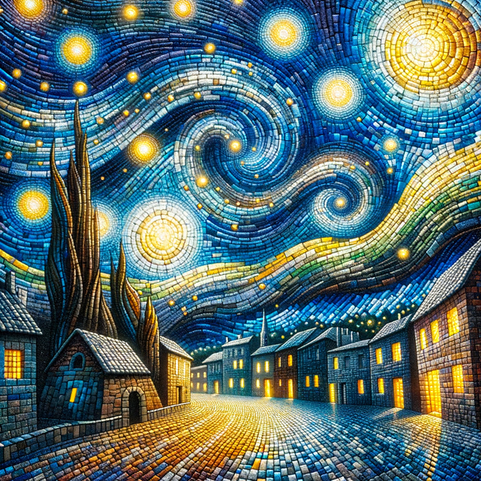 Starry Night Reverie 5D DIY Paint By Diamond Kit