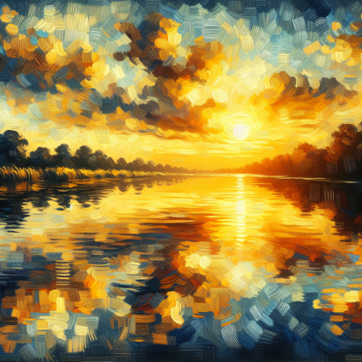 Sunset Reflection DIY Paint By Diamonds