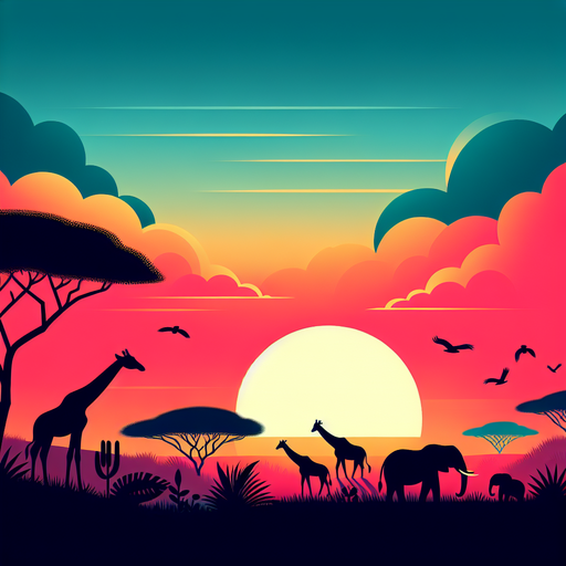 Sunset Safari Excursion Diamond Painting
