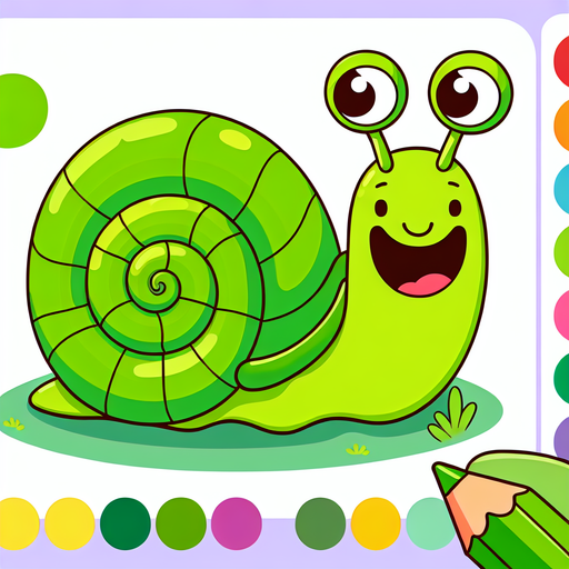 Playful Garden Snail Paint By Diamond