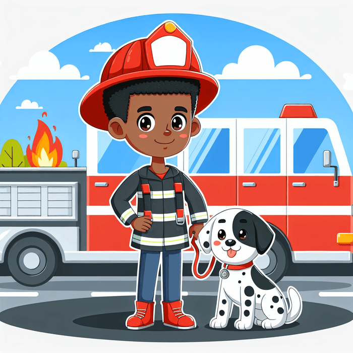 Friendly Firefighter Painting By Diamonds Kit