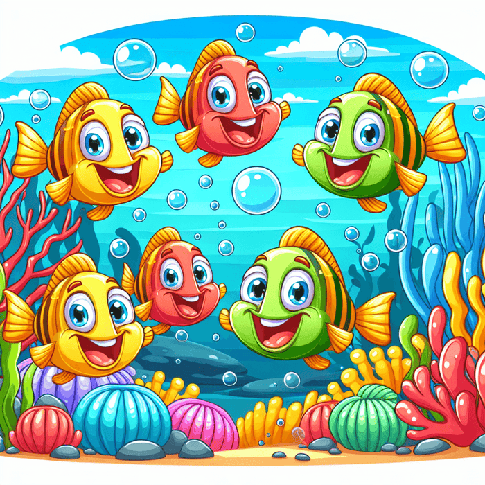 Jolly Fish Party Paint By Diamonds Art