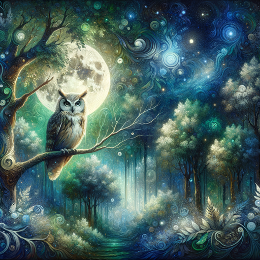 Enchanted Forest Owl Paint By Diamond