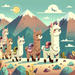 Adventurous Alpacas In The Andes Paint By Diamond