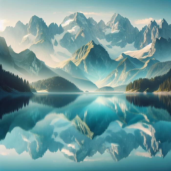 Mountain Reflections DIY Paint By Diamonds