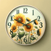 Sunny Sunflower Wall Clock DIY Paint By Diamonds