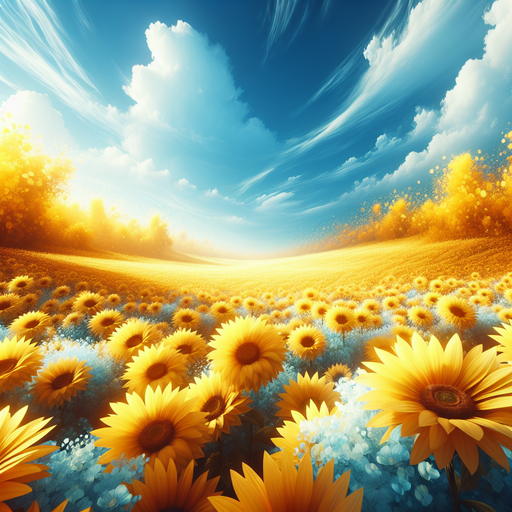 Bright Sunflower Symphony Diamonded Painting Kits