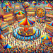 Joyful Carnival Celebration Paint By Diamonds Art