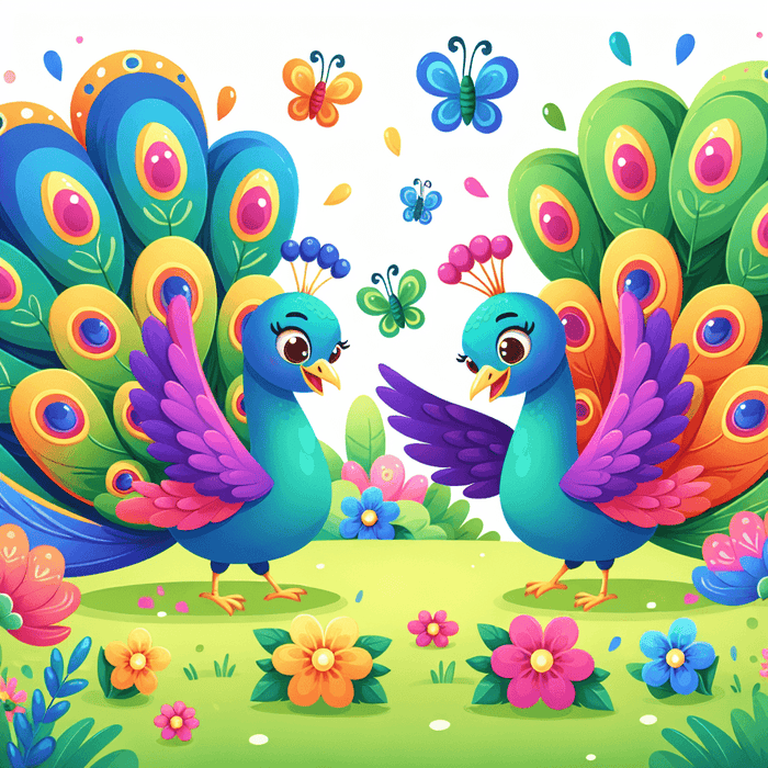 Dancing Peacocks Paint By Diamonds