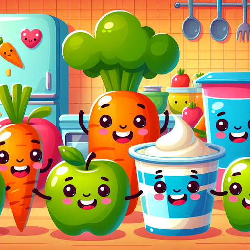 Silly Snack Time Paint By Color