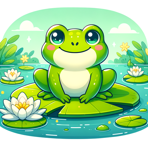 Silly Little Frog Painting Diamond Kit