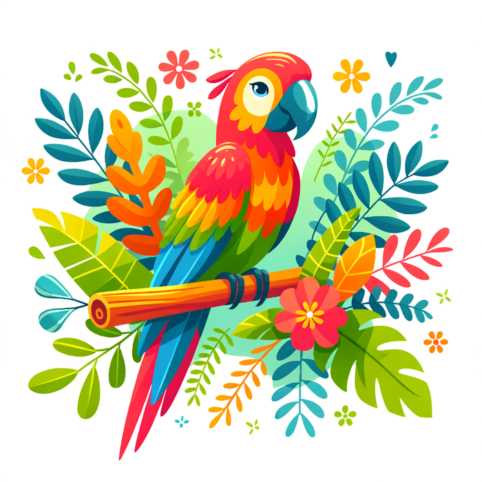 Colorful Parrot Paint By Diamonds Kits