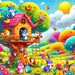 Charming Treehouse Adventures DIY Paint By Diamonds