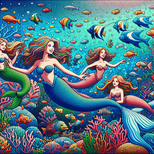 Fantasy Undersea Adventure Painting By Diamonds Kit