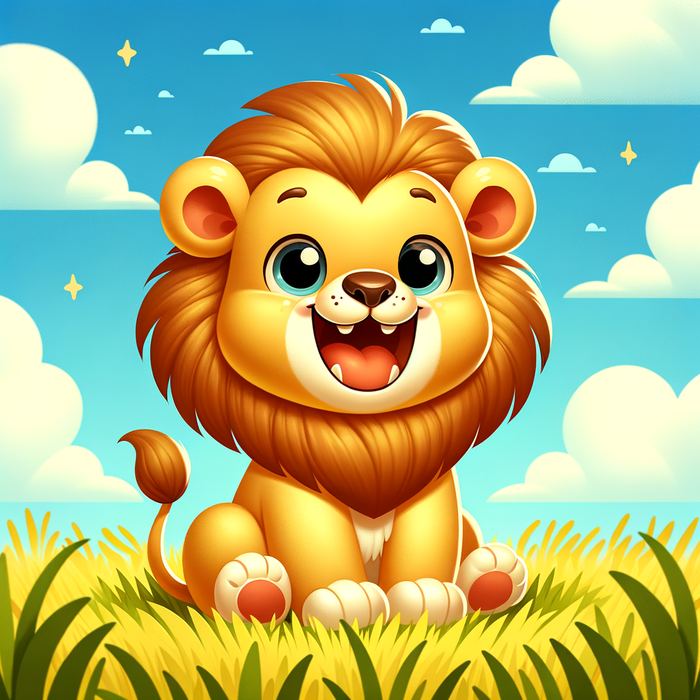 Laughing Lion Cub Paint By Diamonds Kits