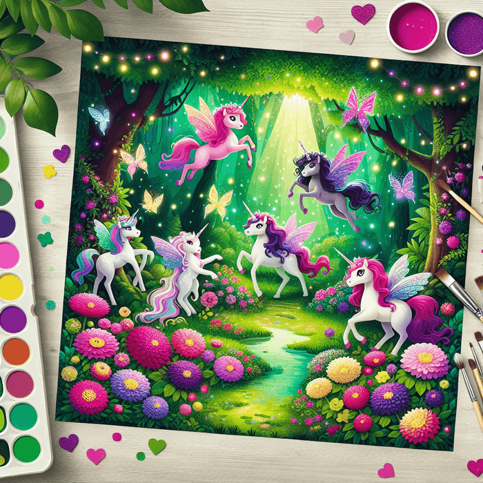 Mystical Woodland Creatures Paint By Color