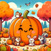 Charming Pumpkin Patch Painting Diamond Kit