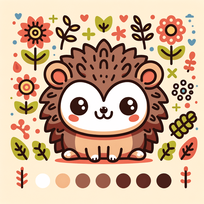 Hopping Hedgehog Paint By Diamonds Kits