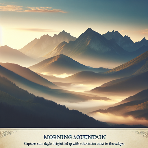 Crisp Morning Mountains Painting Diamond Kit