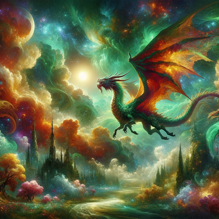 Mystical Dragon Flight Paint By Diamonds Kits