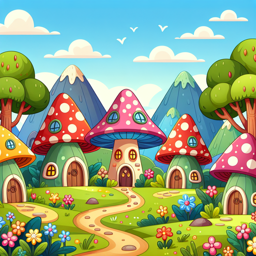 Magical Elf Village Paint By Diamonds Art