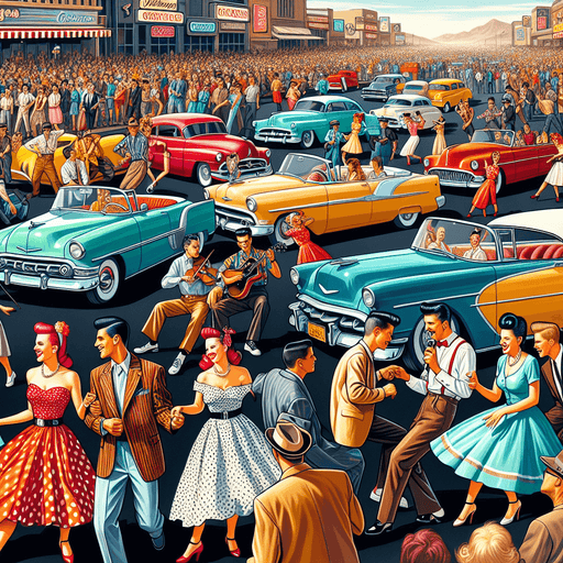 Viva Las Vegas Rockabilly Weekend Paint By Color