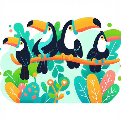 Tropical Toucan Tour Painting Diamond Kit