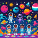 Stellar Space Safari Paint By Diamonds