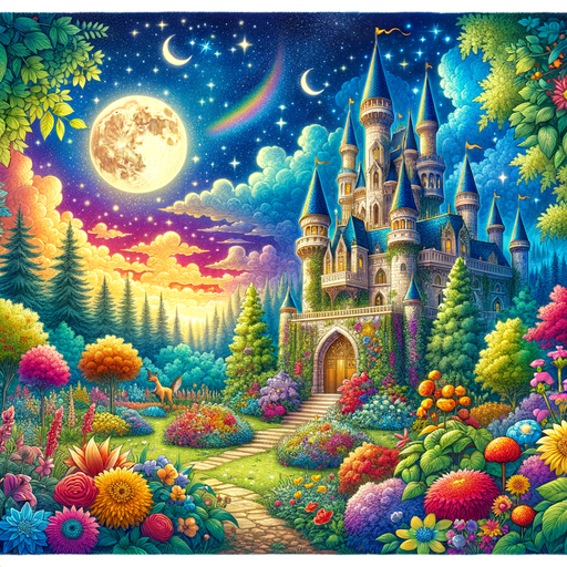 Delightful Fairy Tale Castle Paint By Color