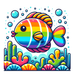 Sunny Rainbow Fish Diamond Painting