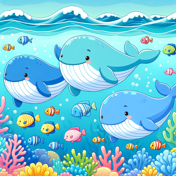 Gentle Whales Paint By Color