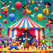 Super Silly Circus Paint By Diamonds Kits