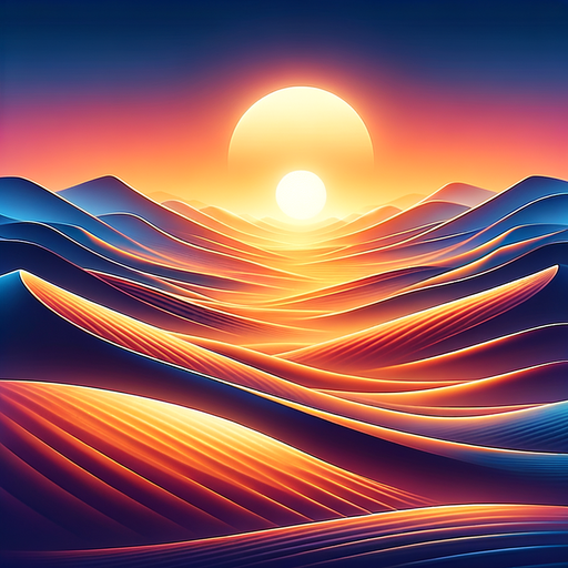 Desert Sunset Mirage Painting Diamond Kit