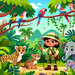 Jungle Jungle Explorer Paint By Color