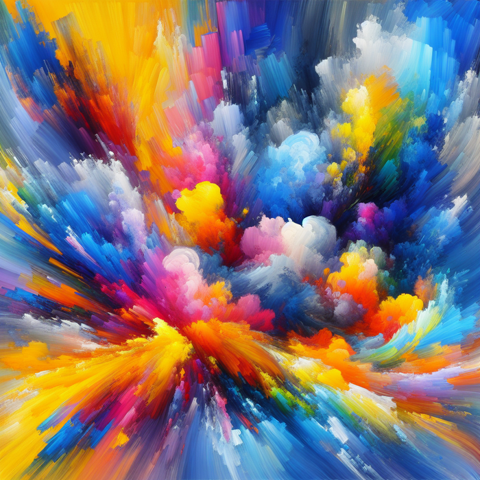 Colorful Abstract Burst Diamonded Painting Kits