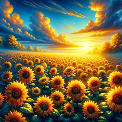 Sunny Flower Fields Paint By Diamonds