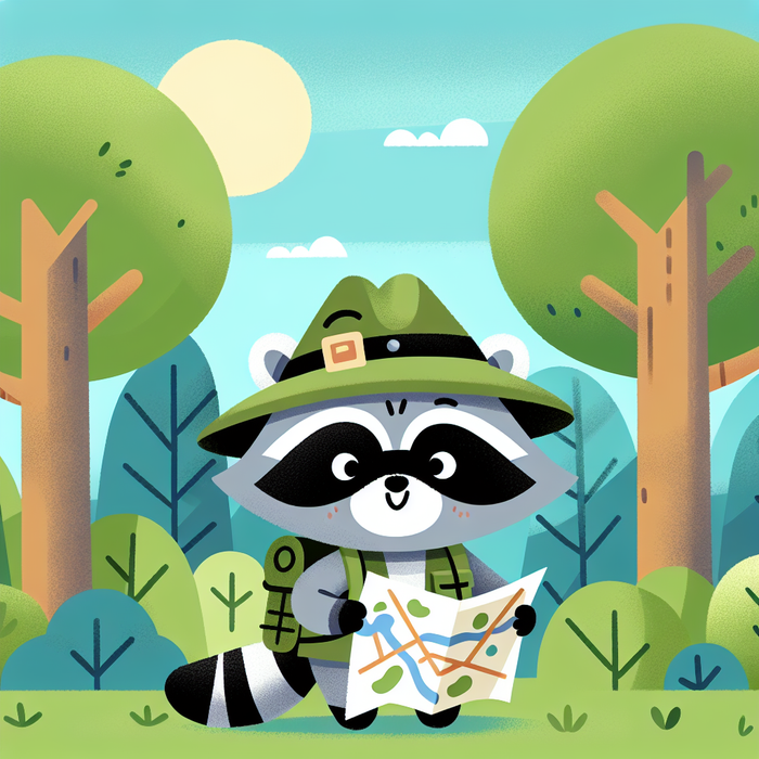 Funny Raccoon Explorer Paint By Diamonds